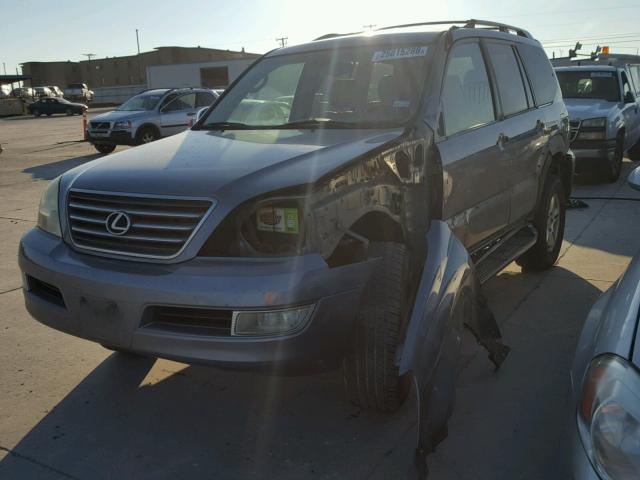 JTJBT20X130020140 - 2003 LEXUS GX 470 GRAY photo 2