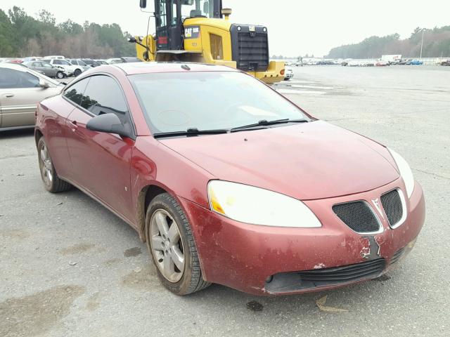 1G2ZH17N884199881 - 2008 PONTIAC G6 GT MAROON photo 1