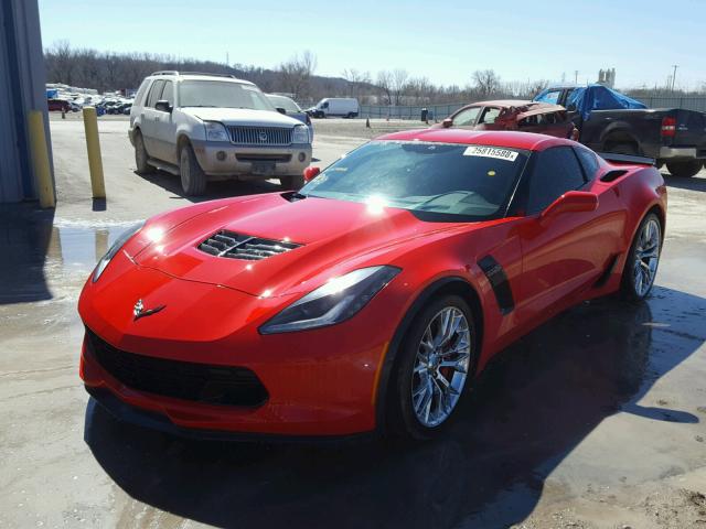 1G1YP2D64G5609266 - 2016 CHEVROLET CORVETTE 1 RED photo 2