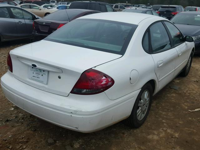 1FAFP56U46A193789 - 2006 FORD TAURUS SEL WHITE photo 4