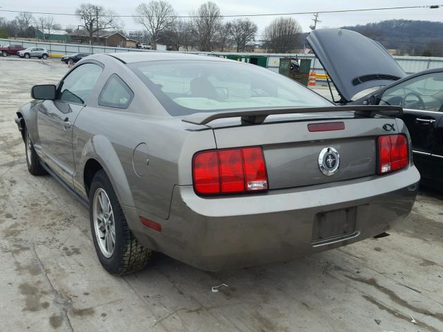 1ZVFT80N855239783 - 2005 FORD MUSTANG TAN photo 3