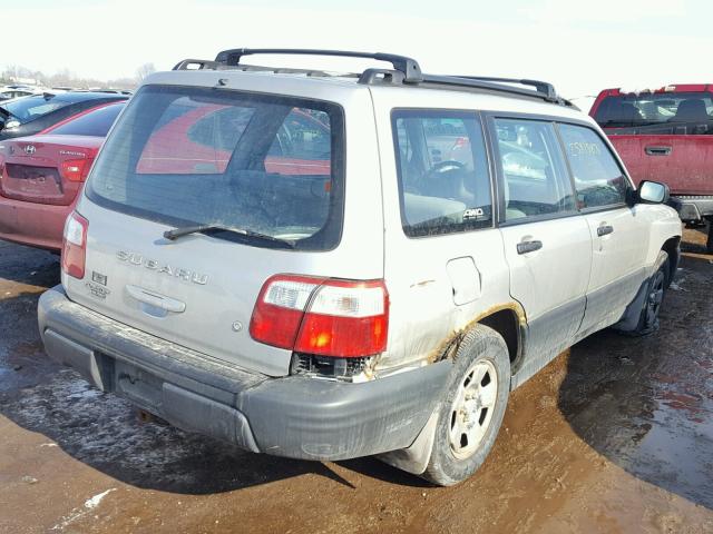 JF1SF63561H750321 - 2001 SUBARU FORESTER L SILVER photo 4