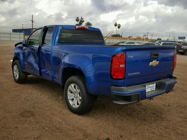 1GCHSCEA6J1138623 - 2018 CHEVROLET COLORADO L BLUE photo 3