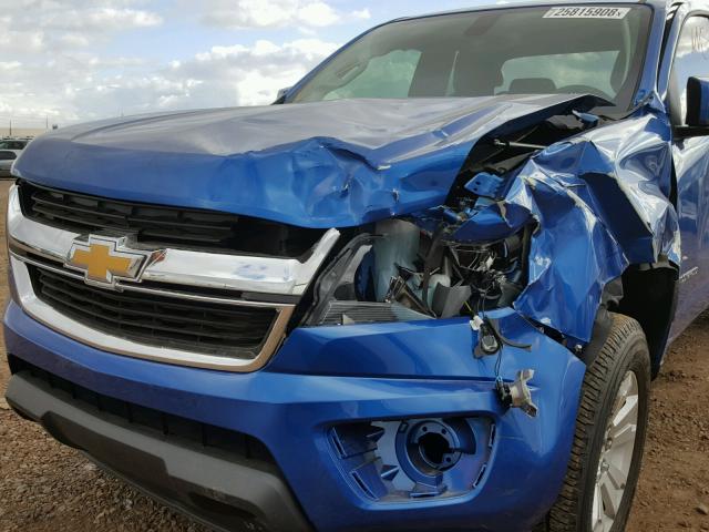 1GCHSCEA6J1138623 - 2018 CHEVROLET COLORADO L BLUE photo 9