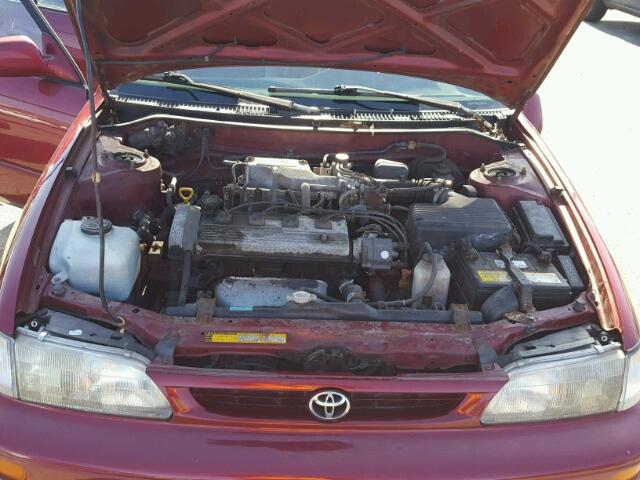 2T1BB02E4VC204468 - 1997 TOYOTA COROLLA DX RED photo 7