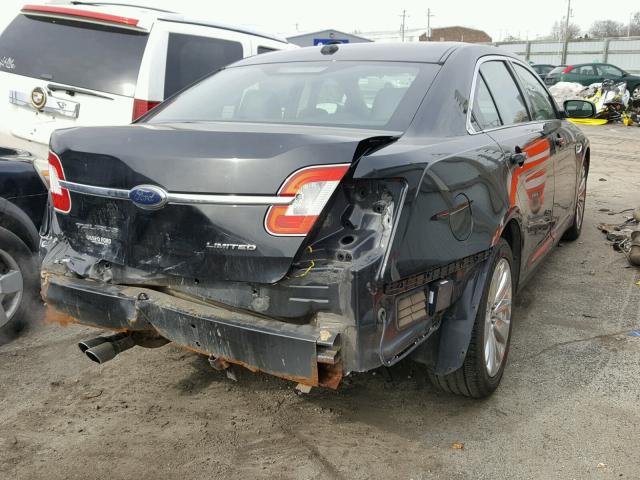 1FAHP2FW6AG113391 - 2010 FORD TAURUS LIM BLACK photo 4