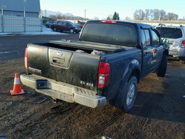 1N6AD0EV5CC457853 - 2012 NISSAN FRONTIER S BLACK photo 4