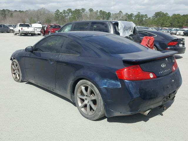 JNKCV54E84M827128 - 2004 INFINITI G35 BLUE photo 3