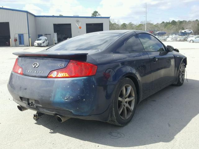 JNKCV54E84M827128 - 2004 INFINITI G35 BLUE photo 4