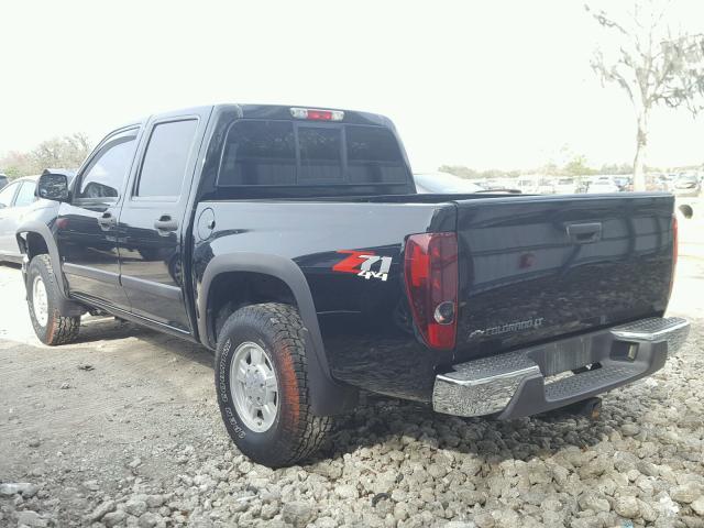 1GCDT13E678219806 - 2007 CHEVROLET COLORADO BLACK photo 3