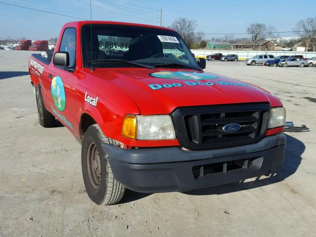 1FTYR10D65PB02094 - 2005 FORD RANGER RED photo 1