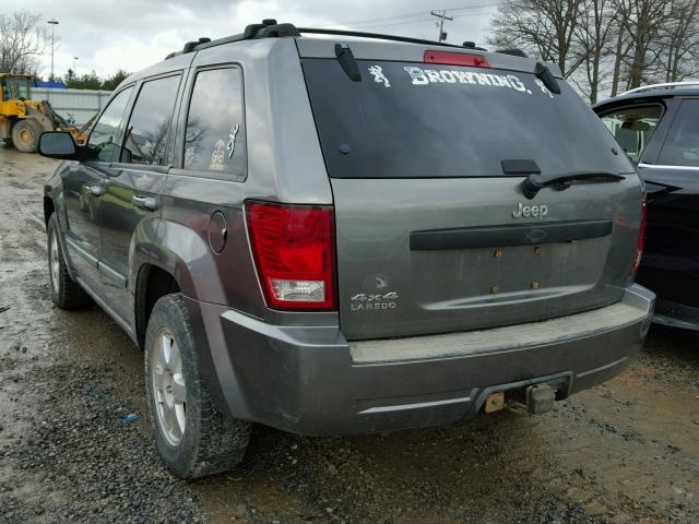 1J8GR48K88C122738 - 2008 JEEP GRAND CHER GRAY photo 3