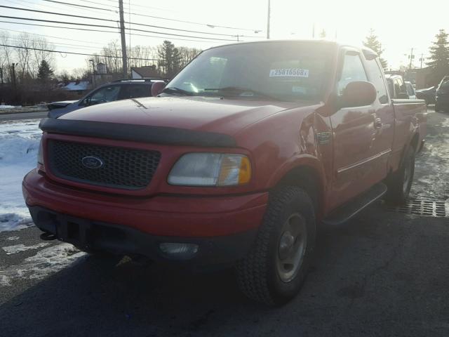 1FTRX18L41NA24961 - 2001 FORD F150 RED photo 2