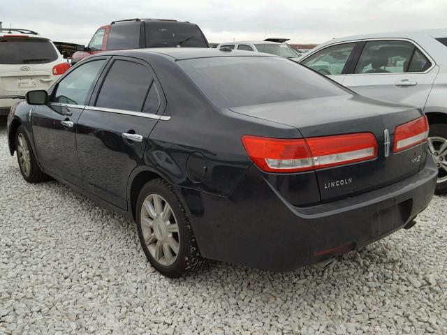 3LNHL2GC4AR646970 - 2010 LINCOLN MKZ BLACK photo 3