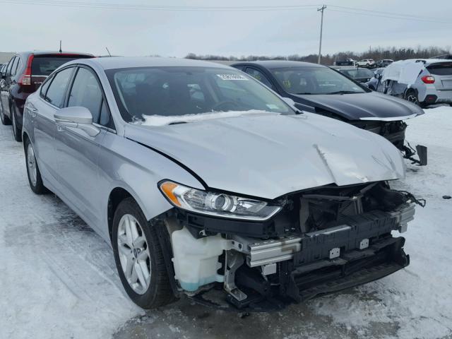 3FA6P0H76DR106634 - 2013 FORD FUSION SE SILVER photo 1