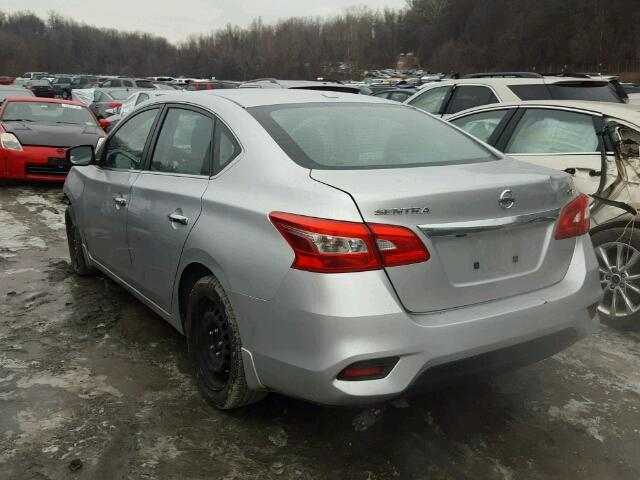 3N1AB7AP5GY257287 - 2016 NISSAN SENTRA S SILVER photo 3