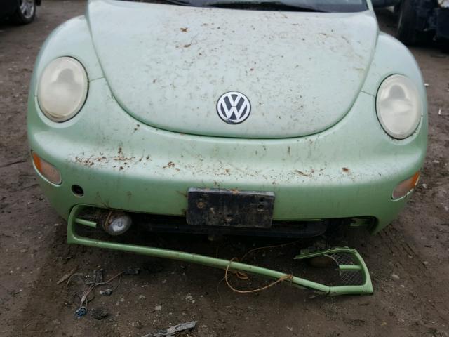 3VWCB21C31M461605 - 2001 VOLKSWAGEN NEW BEETLE GREEN photo 9