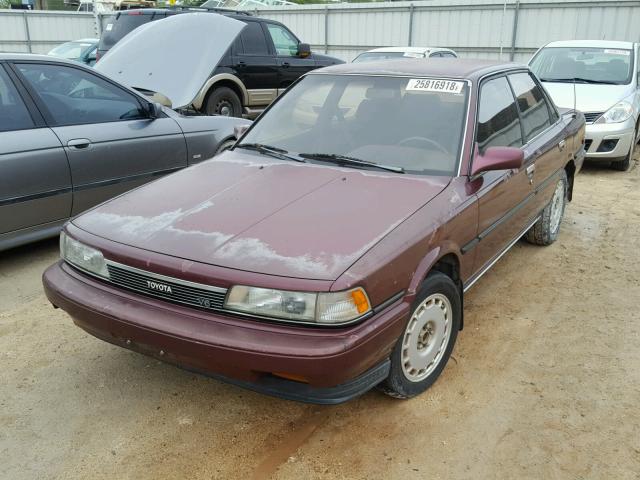 JT2VV22E9K0089798 - 1989 TOYOTA CAMRY LE RED photo 2
