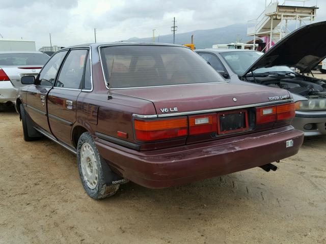JT2VV22E9K0089798 - 1989 TOYOTA CAMRY LE RED photo 3