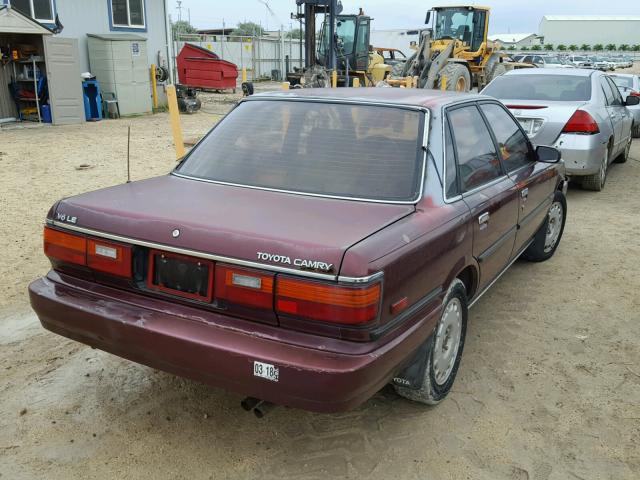 JT2VV22E9K0089798 - 1989 TOYOTA CAMRY LE RED photo 4