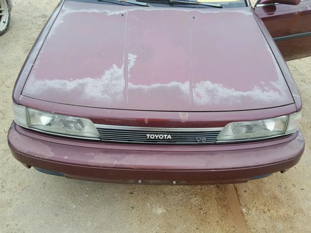 JT2VV22E9K0089798 - 1989 TOYOTA CAMRY LE RED photo 7