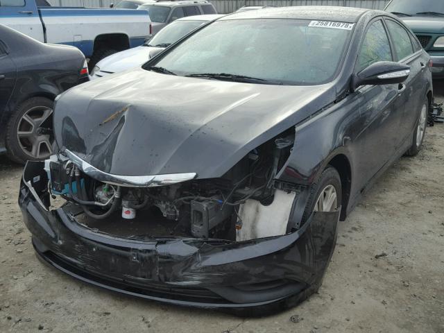 5NPEB4AC6EH890000 - 2014 HYUNDAI SONATA GLS BLACK photo 2