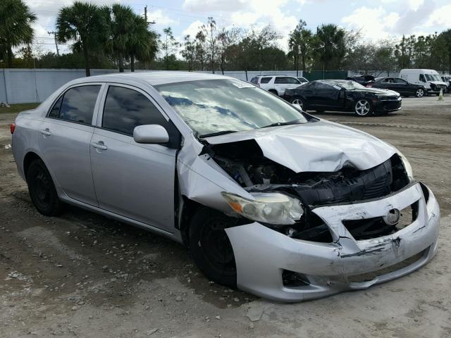 1NXBU4EEXAZ375134 - 2010 TOYOTA COROLLA BA SILVER photo 1