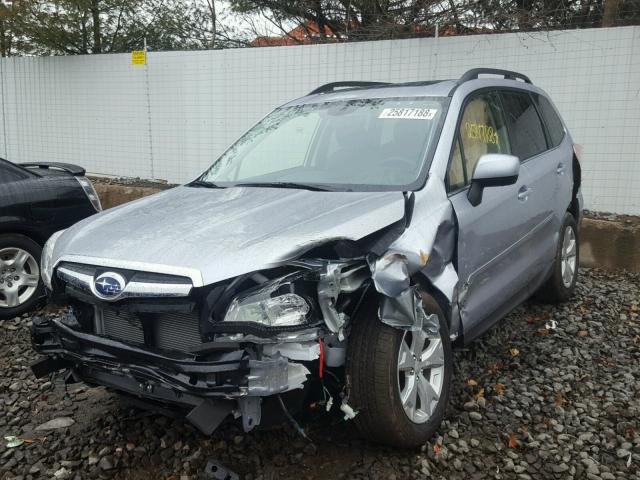 JF2SJARC4GH541848 - 2016 SUBARU FORESTER 2 SILVER photo 2