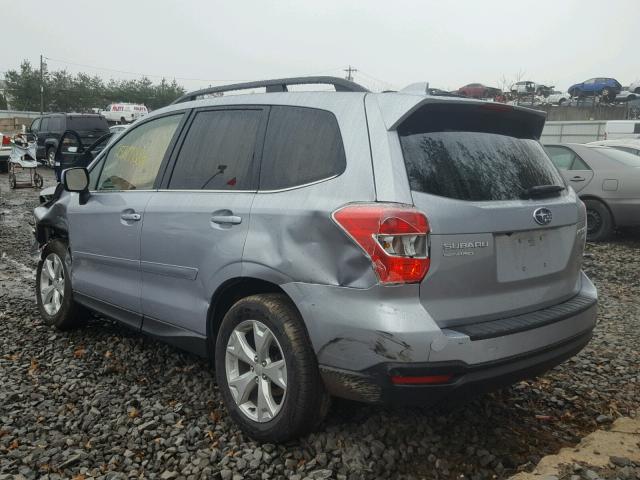 JF2SJARC4GH541848 - 2016 SUBARU FORESTER 2 SILVER photo 3