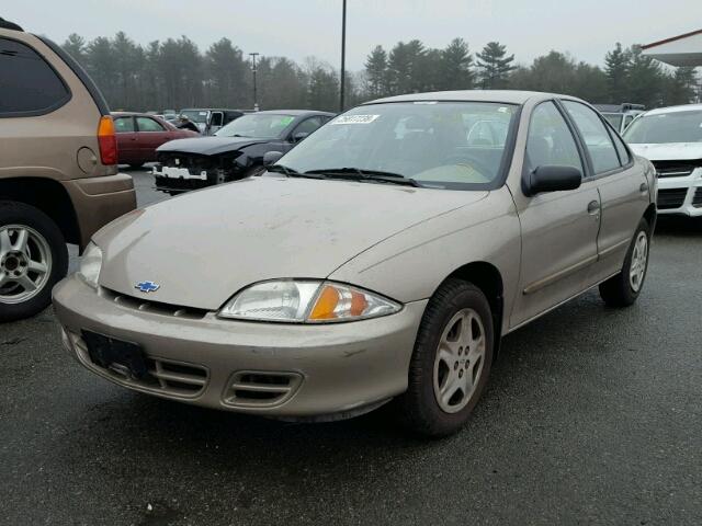 1G1JF5242Y7198642 - 2000 CHEVROLET CAVALIER L BEIGE photo 2