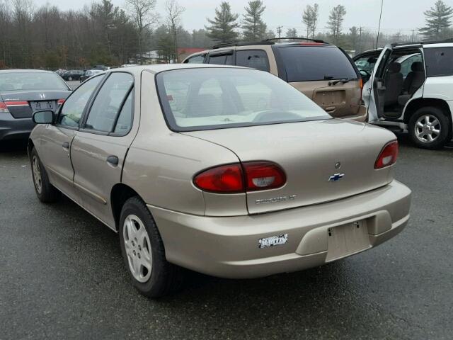 1G1JF5242Y7198642 - 2000 CHEVROLET CAVALIER L BEIGE photo 3