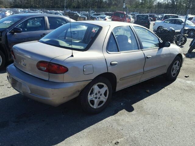 1G1JF5242Y7198642 - 2000 CHEVROLET CAVALIER L BEIGE photo 4