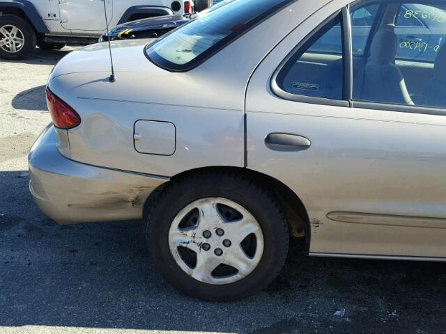 1G1JF5242Y7198642 - 2000 CHEVROLET CAVALIER L BEIGE photo 9