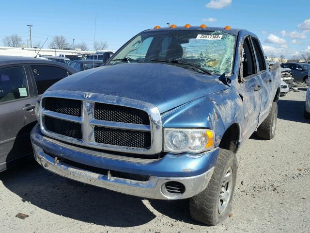 3D7LU38653G750737 - 2003 DODGE RAM 3500 S BLUE photo 2