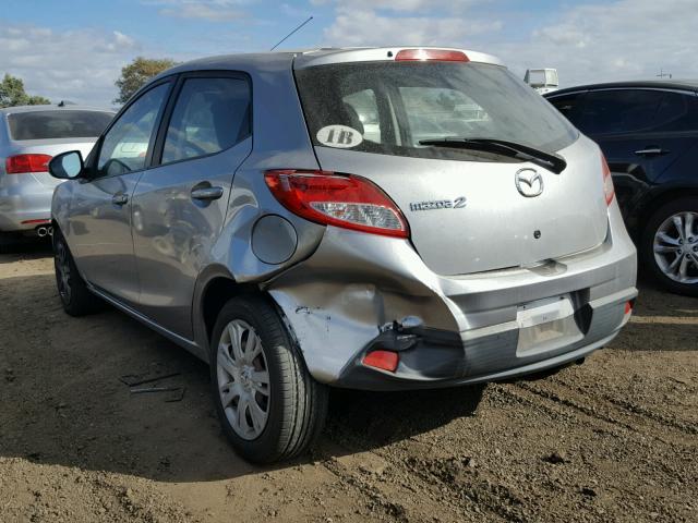 JM1DE1HZ2B0120137 - 2011 MAZDA MAZDA2 GRAY photo 3