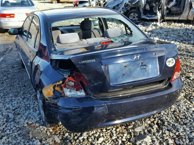 KMHDN46D55U929682 - 2005 HYUNDAI ELANTRA GL BLUE photo 3