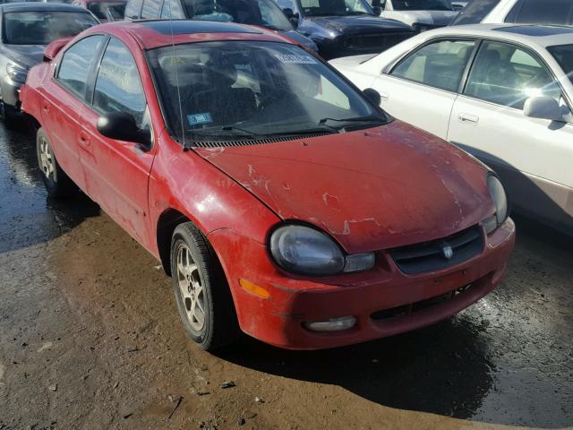 1B3ES56C42D646251 - 2002 DODGE NEON ES RED photo 1