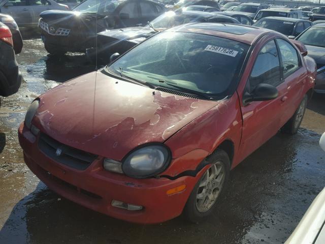 1B3ES56C42D646251 - 2002 DODGE NEON ES RED photo 2