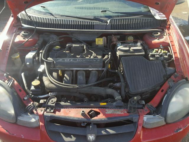 1B3ES56C42D646251 - 2002 DODGE NEON ES RED photo 7