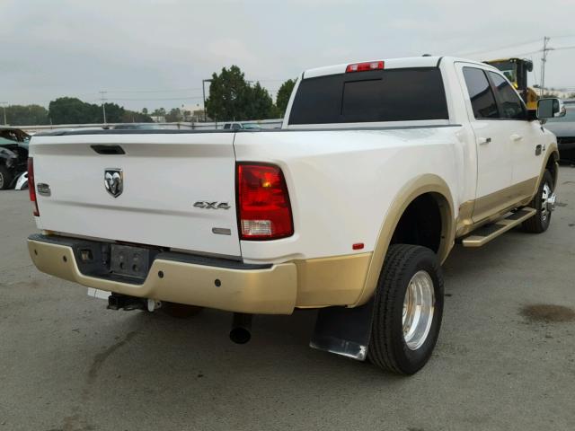 3C63DRKL4CG170866 - 2012 DODGE RAM 3500 L WHITE photo 4