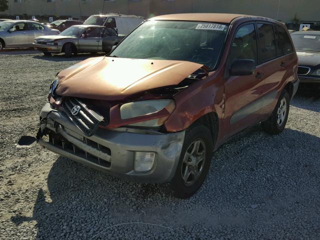 JTEGH20VX26003613 - 2002 TOYOTA RAV4 MAROON photo 2