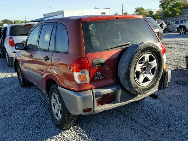 JTEGH20VX26003613 - 2002 TOYOTA RAV4 MAROON photo 3