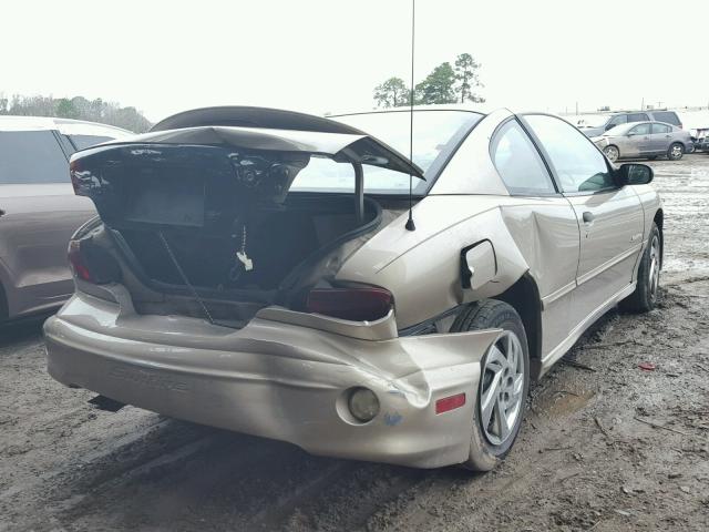 1G2JB124817210749 - 2001 PONTIAC SUNFIRE SE GOLD photo 4