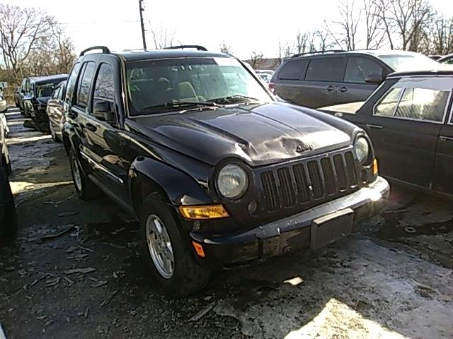 1J4GL48K46W291220 - 2006 JEEP LIBERTY SP BLACK photo 1