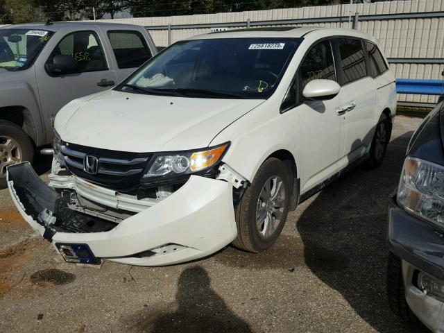 5FNRL5H64FB124058 - 2015 HONDA ODYSSEY EX WHITE photo 2