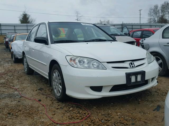 1HGES165X4L020125 - 2004 HONDA CIVIC LX WHITE photo 1