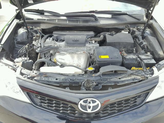 4T1BF1FK6CU157465 - 2012 TOYOTA CAMRY BASE BLACK photo 7