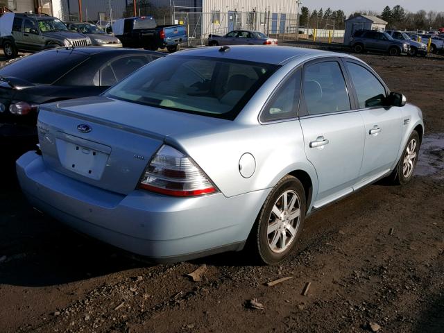 1FAHP24W98G141960 - 2008 FORD TAURUS SEL SILVER photo 4