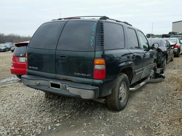 1GNEK13T11J153386 - 2001 CHEVROLET TAHOE K150 GREEN photo 4