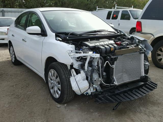 3N1AB7AP2FY374727 - 2015 NISSAN SENTRA S WHITE photo 1